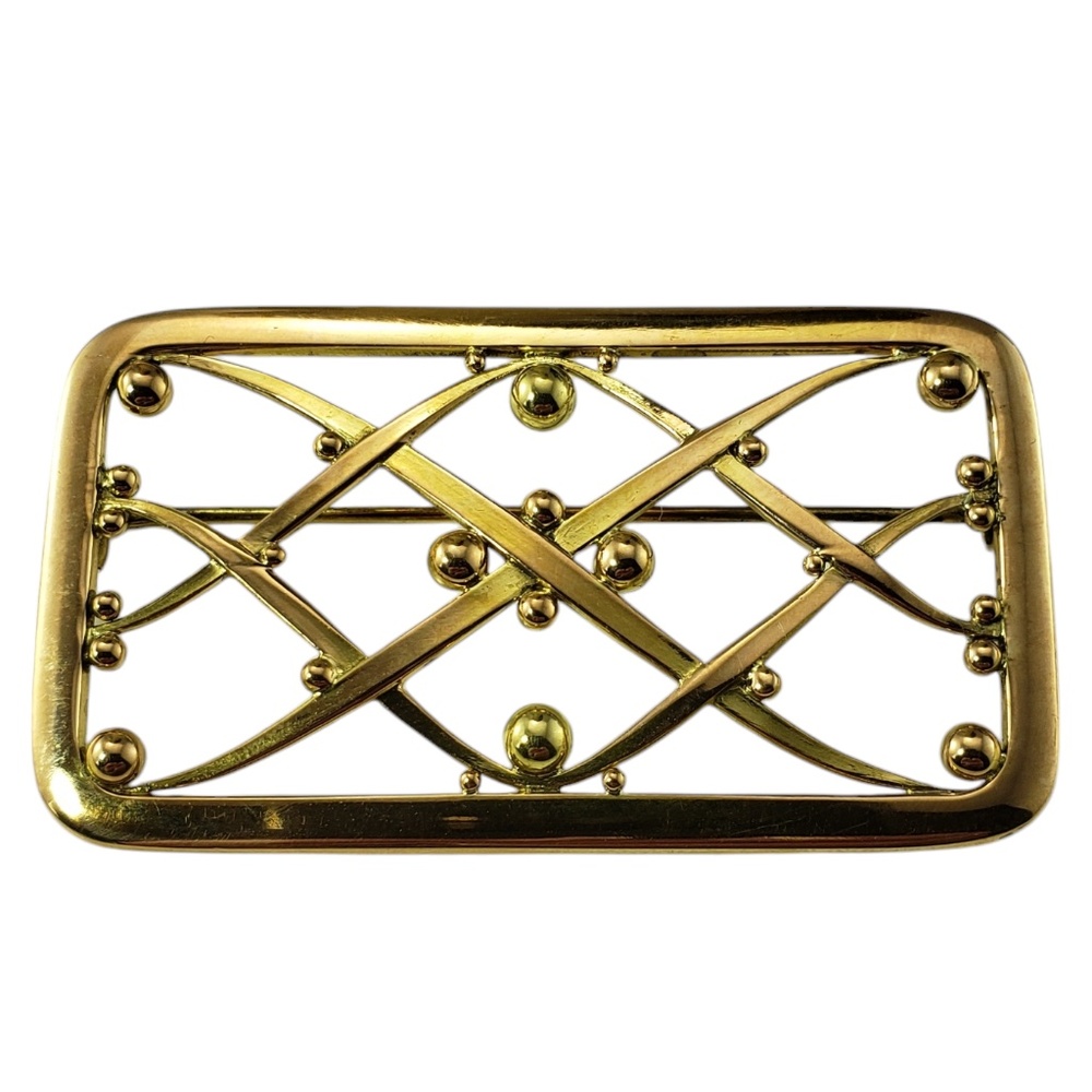 Georg Jensen 18 Karat Yellow Gold Brooch/Pin #20329